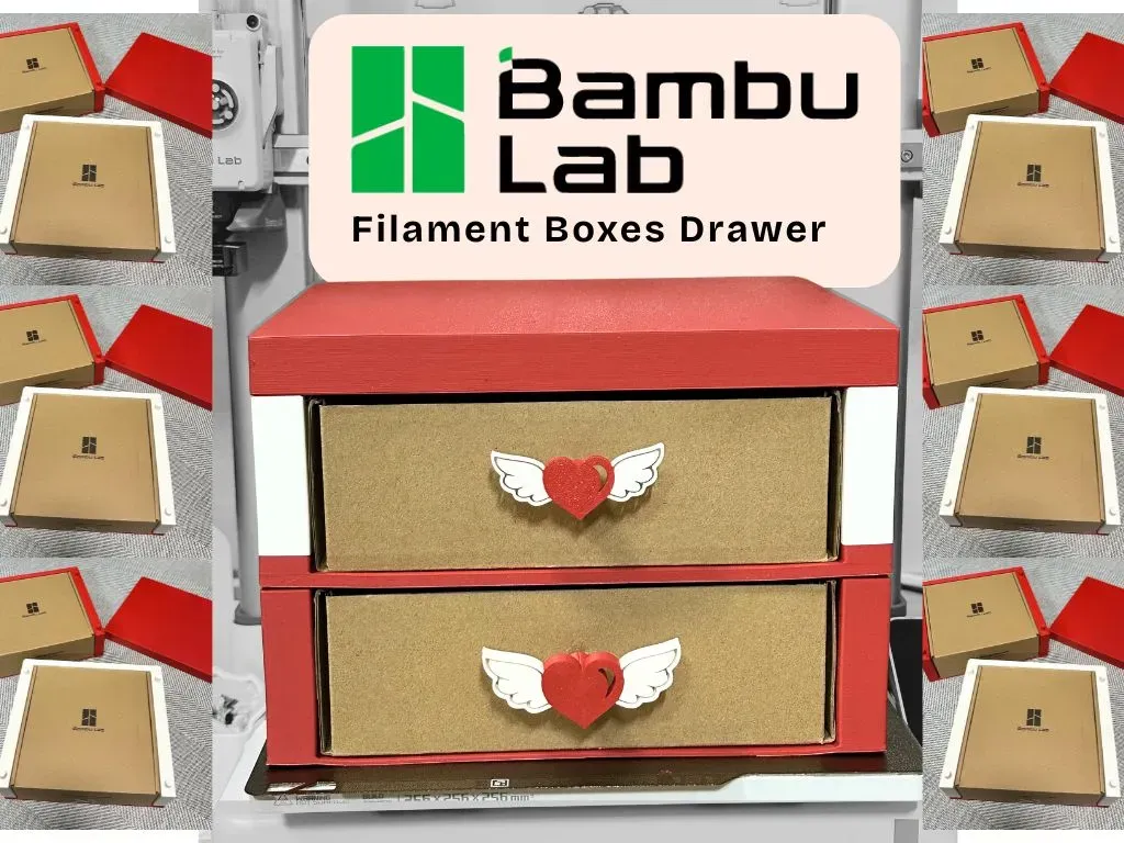 Stackable drawer made from a Bambu Lab filament box