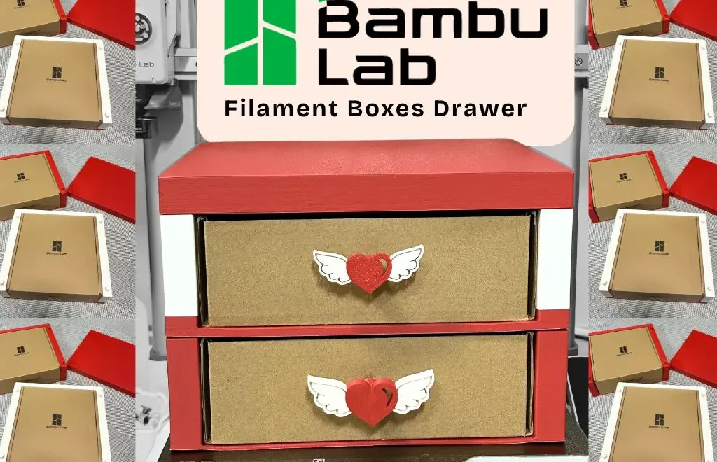 Stackable drawer made from a Bambu Lab filament box